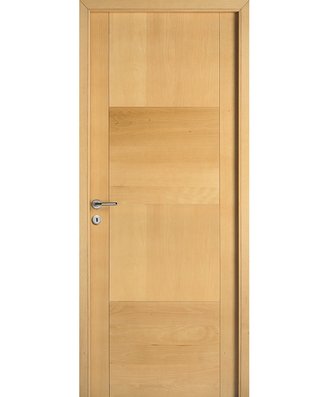 Porte intérieure battante en bois massif style moderne Zephyr