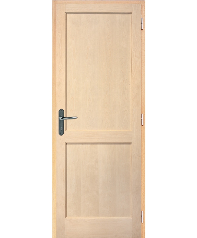 porte battante Access 2 panneaux bois plaqué bouleau brut REIVILO E-couliss