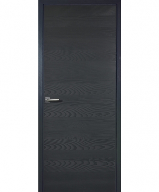 porte battante Access 4 panneaux bois plaqué chêne brut REIVILO E-couliss